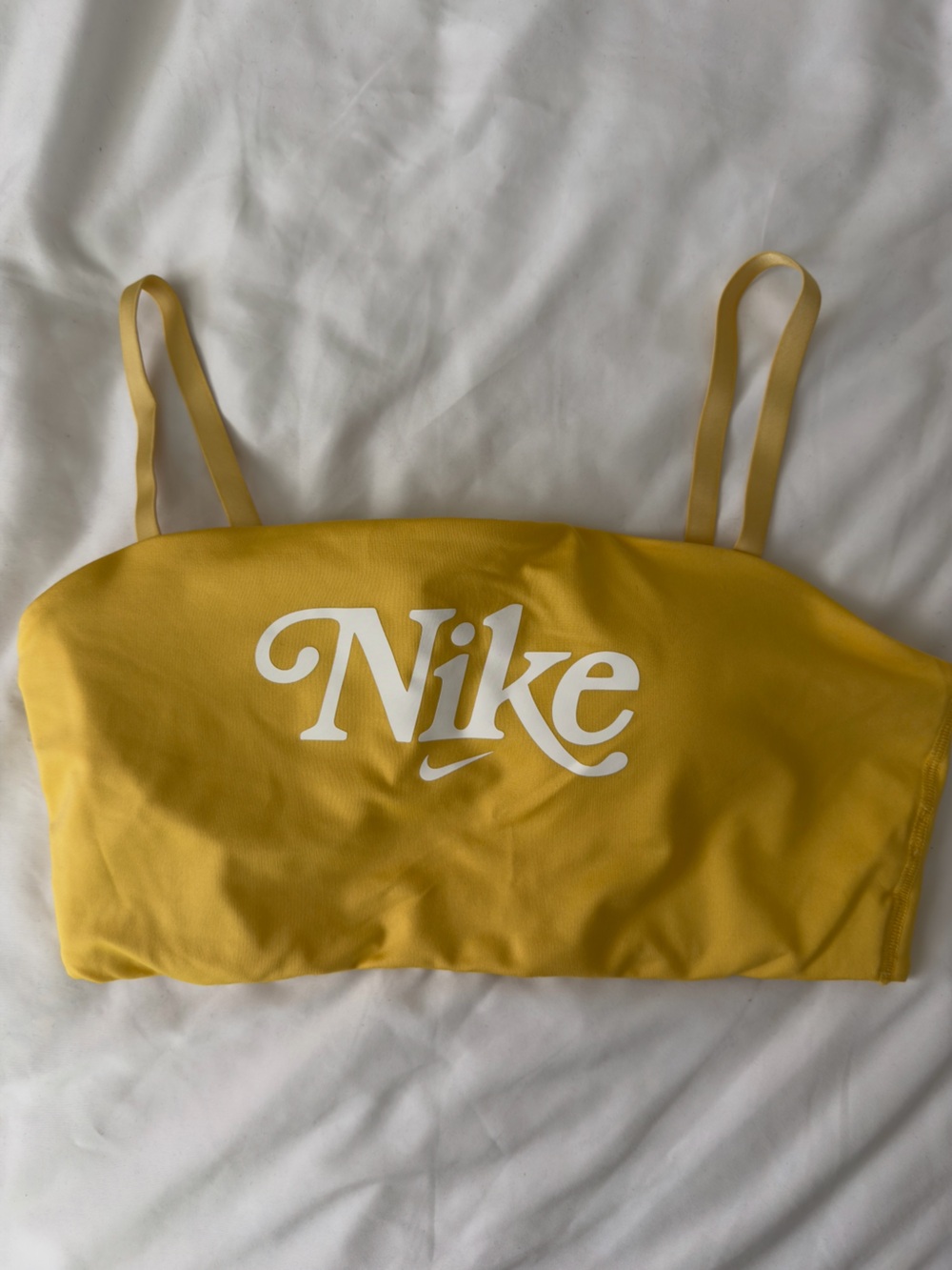 Nike Dri-Fit Retro Yellow Sports Bra